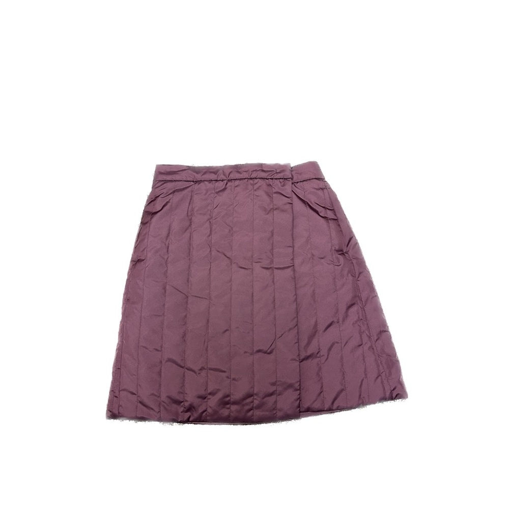 Uniqlo wrap quilted skirt - maroon